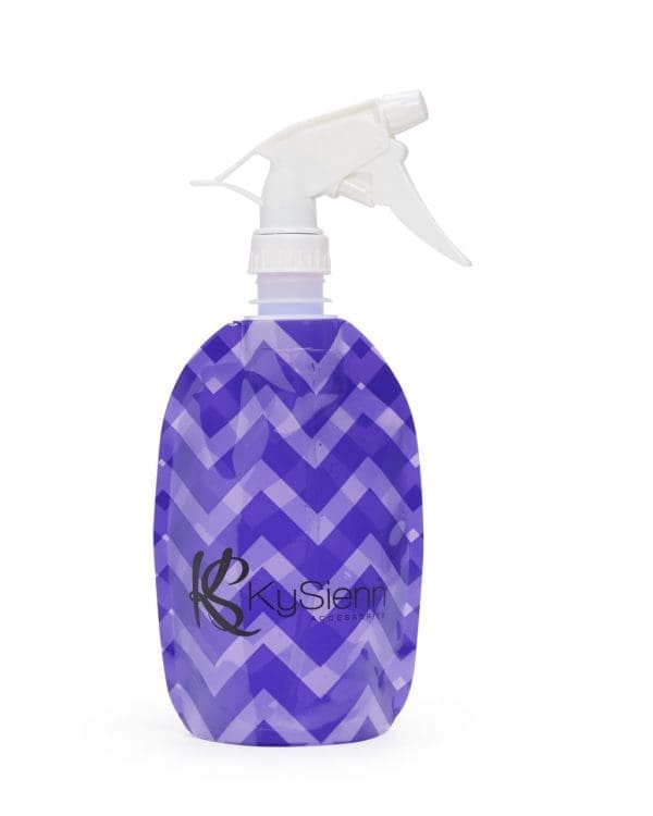 KySienn Chevron Purple Flat Water Bottle